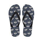 Koala Bear Pattern Print Flip Flops