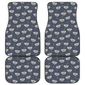 Koala Bear Pattern Print Front and Back Car Floor Mats