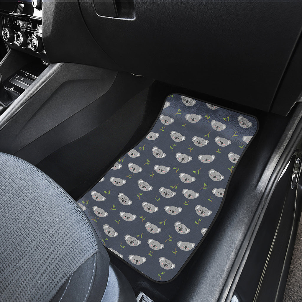 Koala Bear Pattern Print Front and Back Car Floor Mats