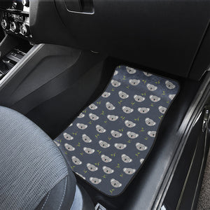 Koala Bear Pattern Print Front and Back Car Floor Mats