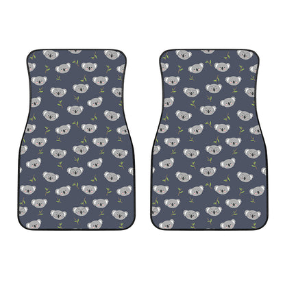 Koala Bear Pattern Print Front Car Floor Mats