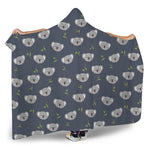 Koala Bear Pattern Print Hooded Blanket