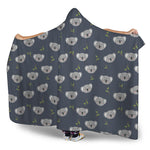 Koala Bear Pattern Print Hooded Blanket