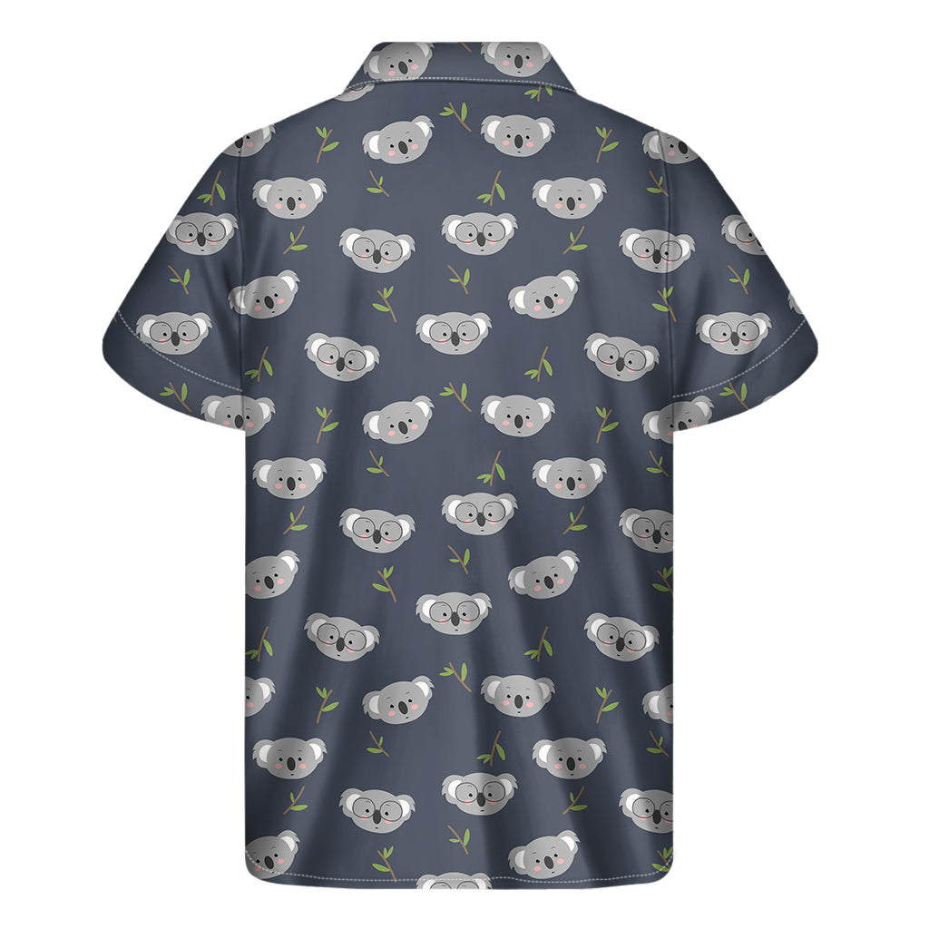 Koala Bear Pattern Print Men's Short Sleeve Shirt