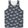 Koala Bear Pattern Print Men's Tank Top