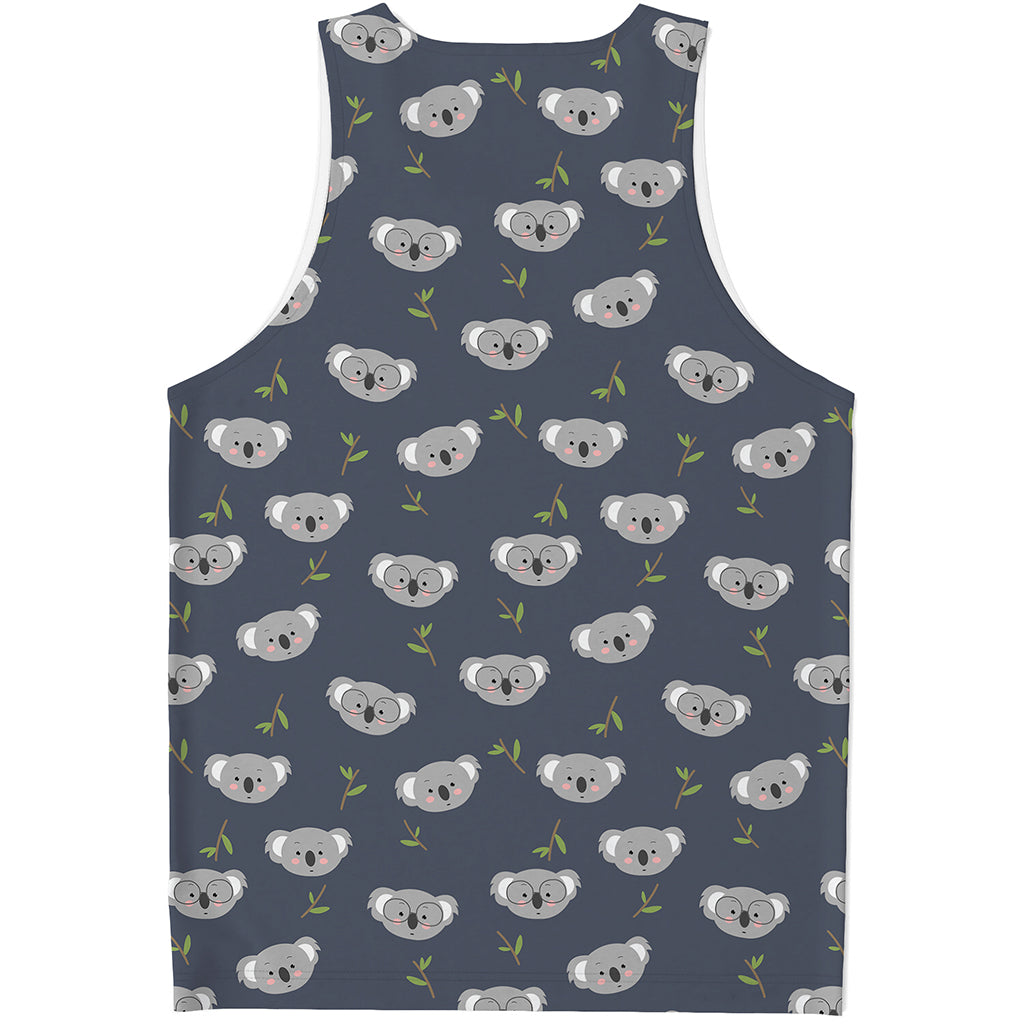 Koala Bear Pattern Print Men's Tank Top