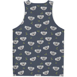 Koala Bear Pattern Print Men's Tank Top