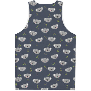 Koala Bear Pattern Print Men's Tank Top