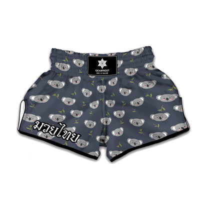 Koala Bear Pattern Print Muay Thai Boxing Shorts