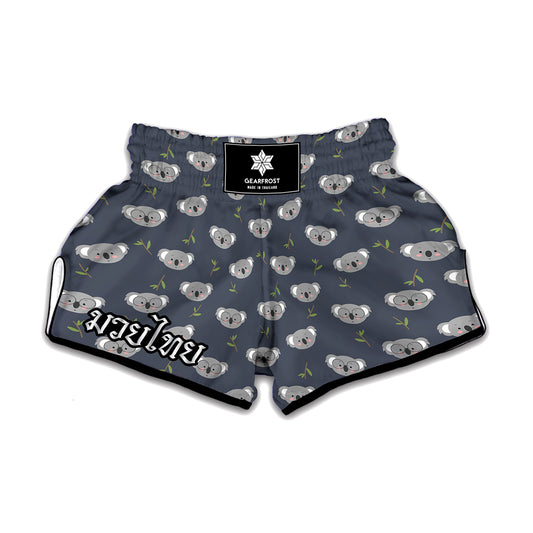 Koala Bear Pattern Print Muay Thai Boxing Shorts