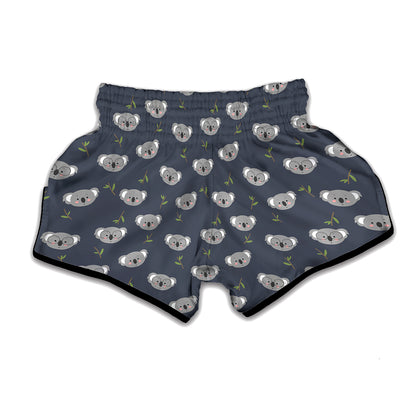 Koala Bear Pattern Print Muay Thai Boxing Shorts