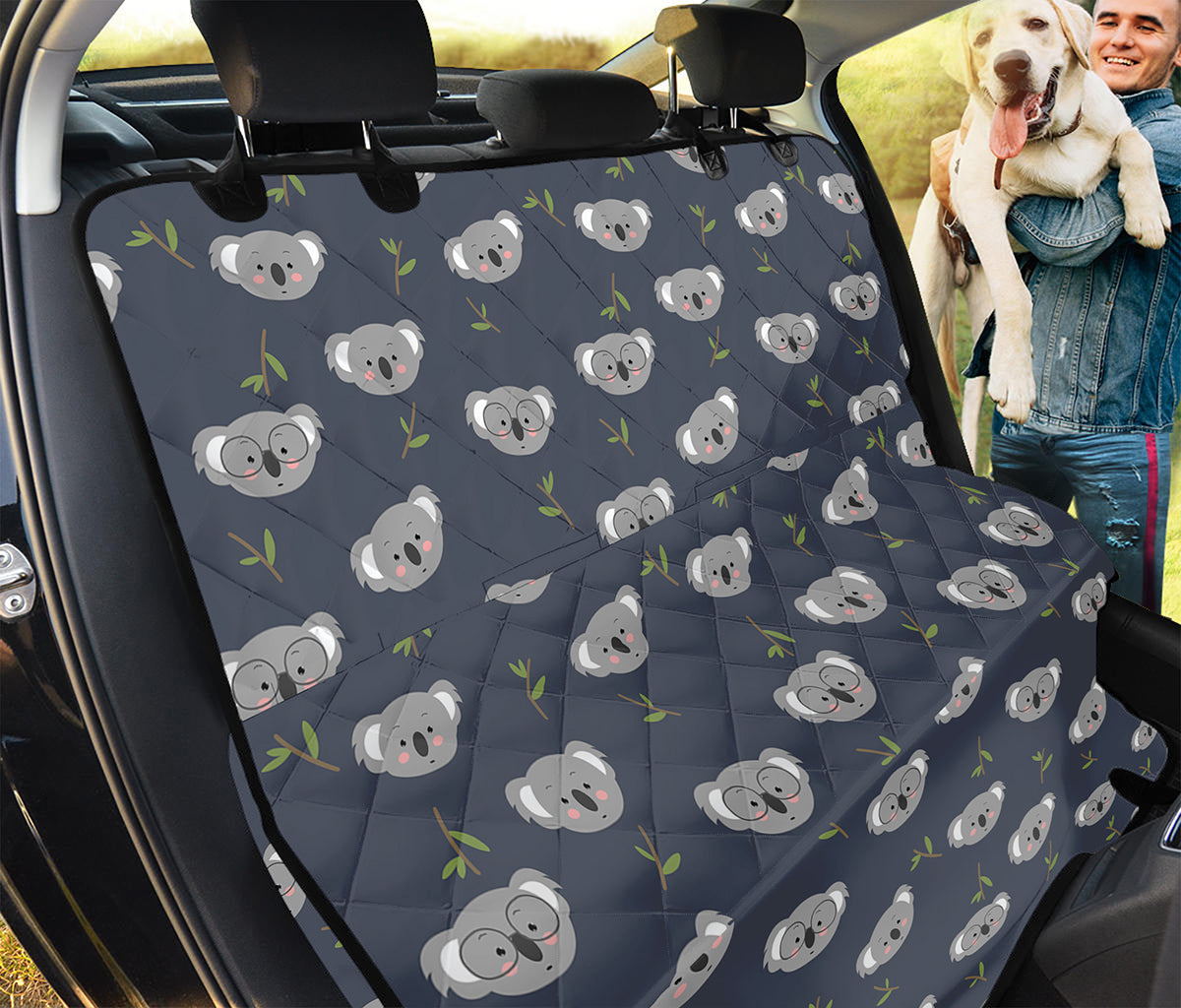 Koala Bear Pattern Print Pet Car Back Seat Cover