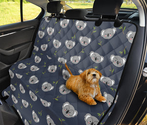 Koala Bear Pattern Print Pet Car Back Seat Cover