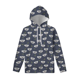 Koala Bear Pattern Print Pullover Hoodie