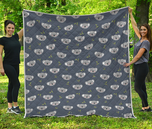 Koala Bear Pattern Print Quilt