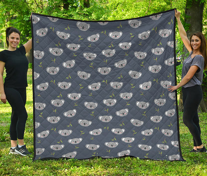 Koala Bear Pattern Print Quilt