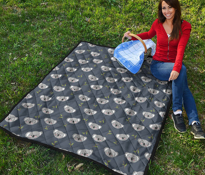 Koala Bear Pattern Print Quilt
