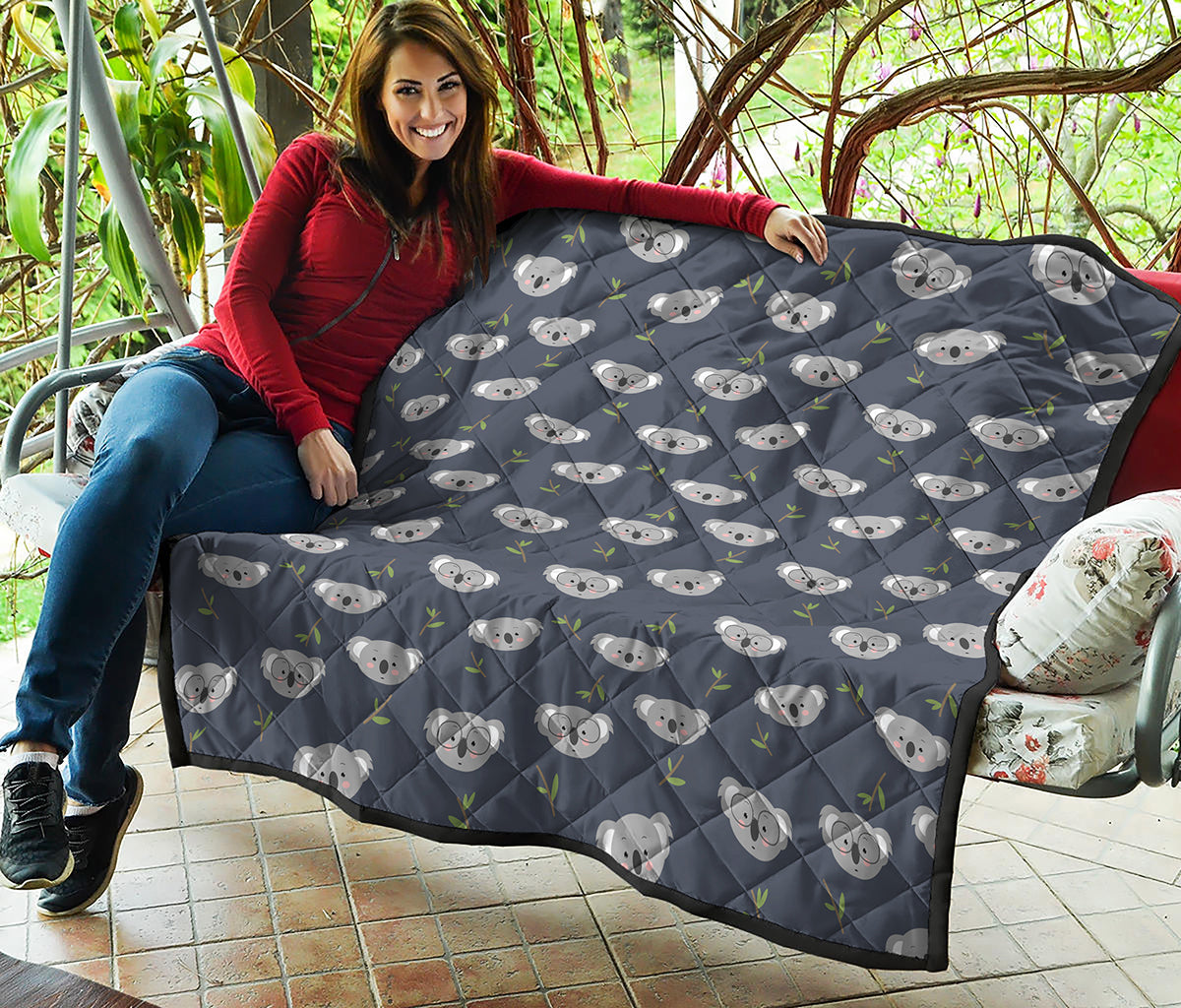 Koala Bear Pattern Print Quilt