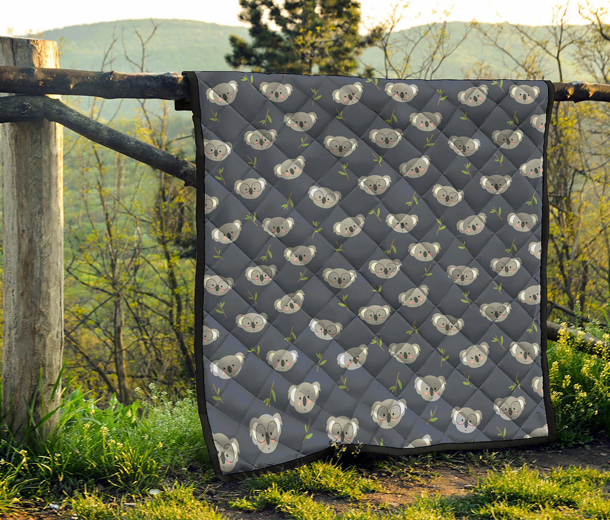 Koala Bear Pattern Print Quilt