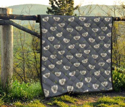 Koala Bear Pattern Print Quilt