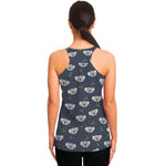 Koala Bear Pattern Print Women's Racerback Tank Top