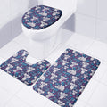 Koala Forest Pattern Print 3 Piece Bath Mat Set