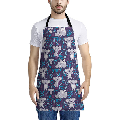 Koala Forest Pattern Print Apron