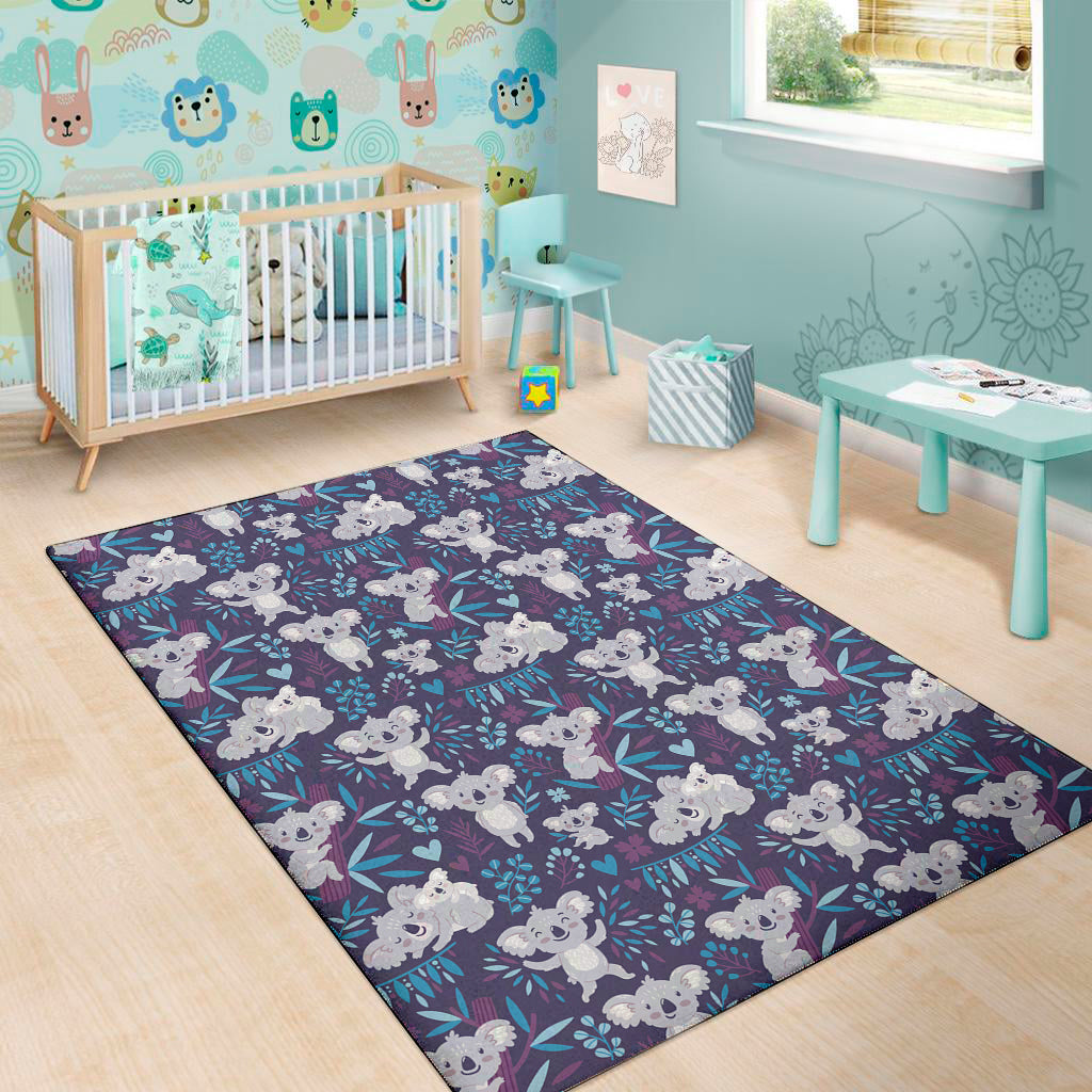 Koala Forest Pattern Print Area Rug