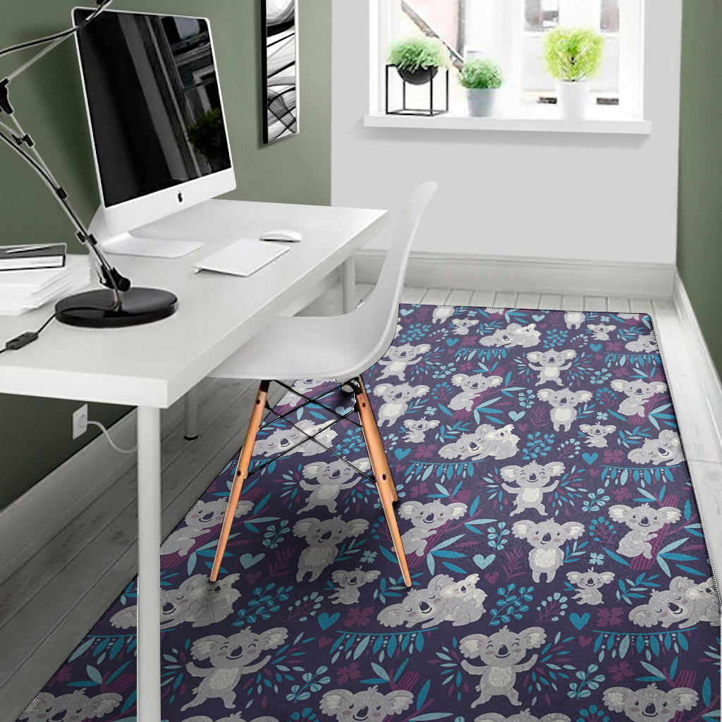 Koala Forest Pattern Print Area Rug