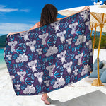 Koala Forest Pattern Print Beach Sarong Wrap