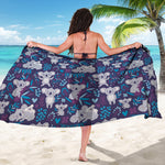 Koala Forest Pattern Print Beach Sarong Wrap
