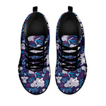Koala Forest Pattern Print Black Sneakers
