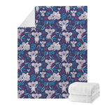 Koala Forest Pattern Print Blanket