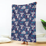 Koala Forest Pattern Print Blanket
