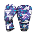 Koala Forest Pattern Print Boxing Gloves