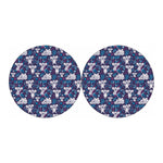 Koala Forest Pattern Print Car Coasters
