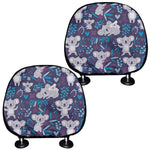 Koala Forest Pattern Print Car Headrest Covers