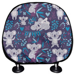 Koala Forest Pattern Print Car Headrest Covers