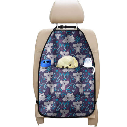 Koala Forest Pattern Print Car Seat Organizers