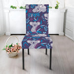 Koala Forest Pattern Print Dining Chair Slipcover