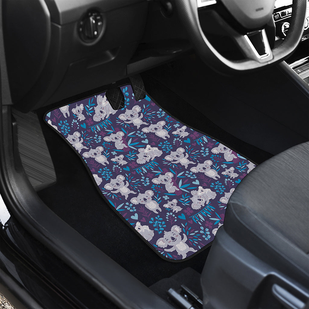Koala Forest Pattern Print Front and Back Car Floor Mats