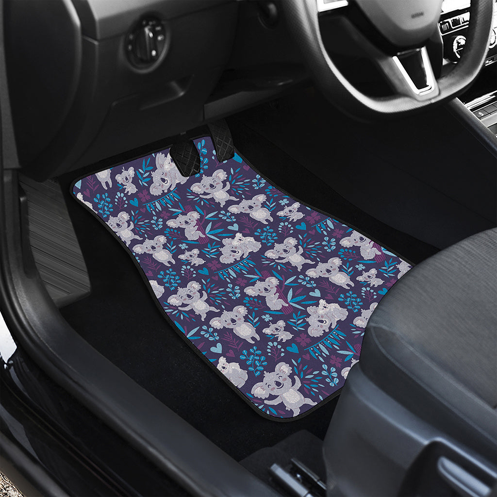 Koala Forest Pattern Print Front Car Floor Mats