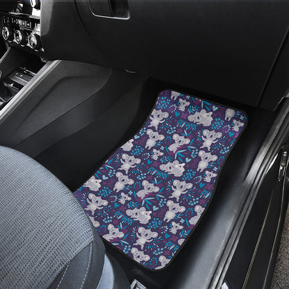 Koala Forest Pattern Print Front Car Floor Mats
