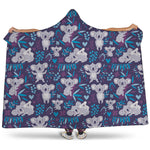 Koala Forest Pattern Print Hooded Blanket
