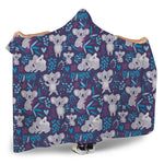 Koala Forest Pattern Print Hooded Blanket