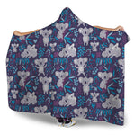 Koala Forest Pattern Print Hooded Blanket