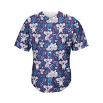 Koala Forest Pattern Print Men's Baseball Jersey