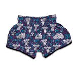 Koala Forest Pattern Print Muay Thai Boxing Shorts