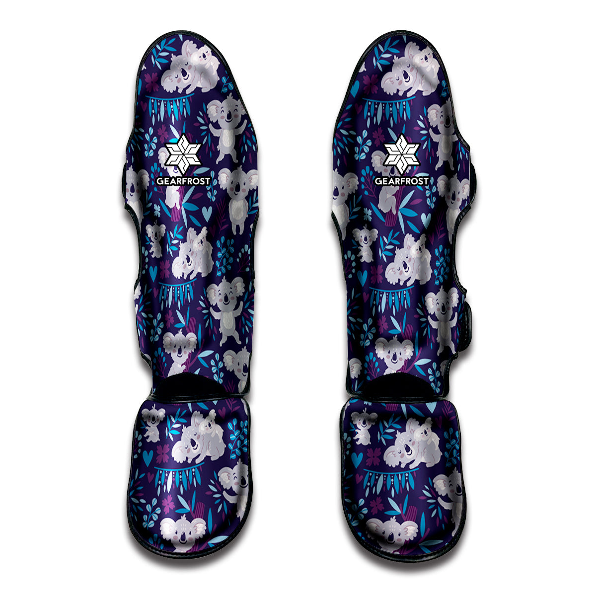 Koala Forest Pattern Print Muay Thai Shin Guard