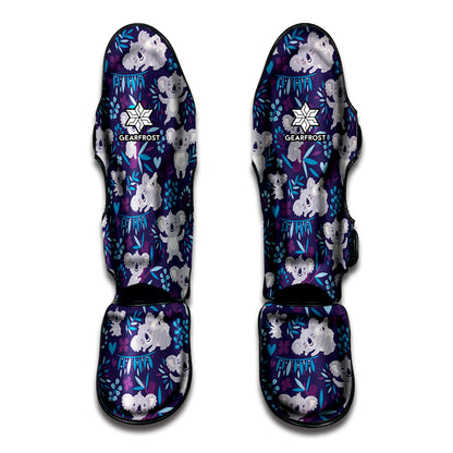 Koala Forest Pattern Print Muay Thai Shin Guard